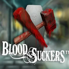 Logo of Blood Suckers from NetEnt at SpinDog Casino