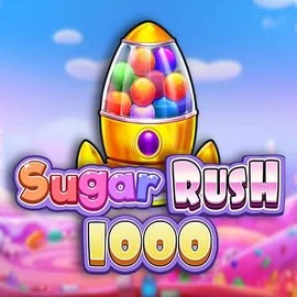 Sugar Rush 1000 slot logo by Pragmatic Play at SpinDog CasinoSugar Rush 1000