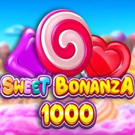 Logo of Sweet Bonanza 1000 from Pragmatic Play at SpinDog Casino